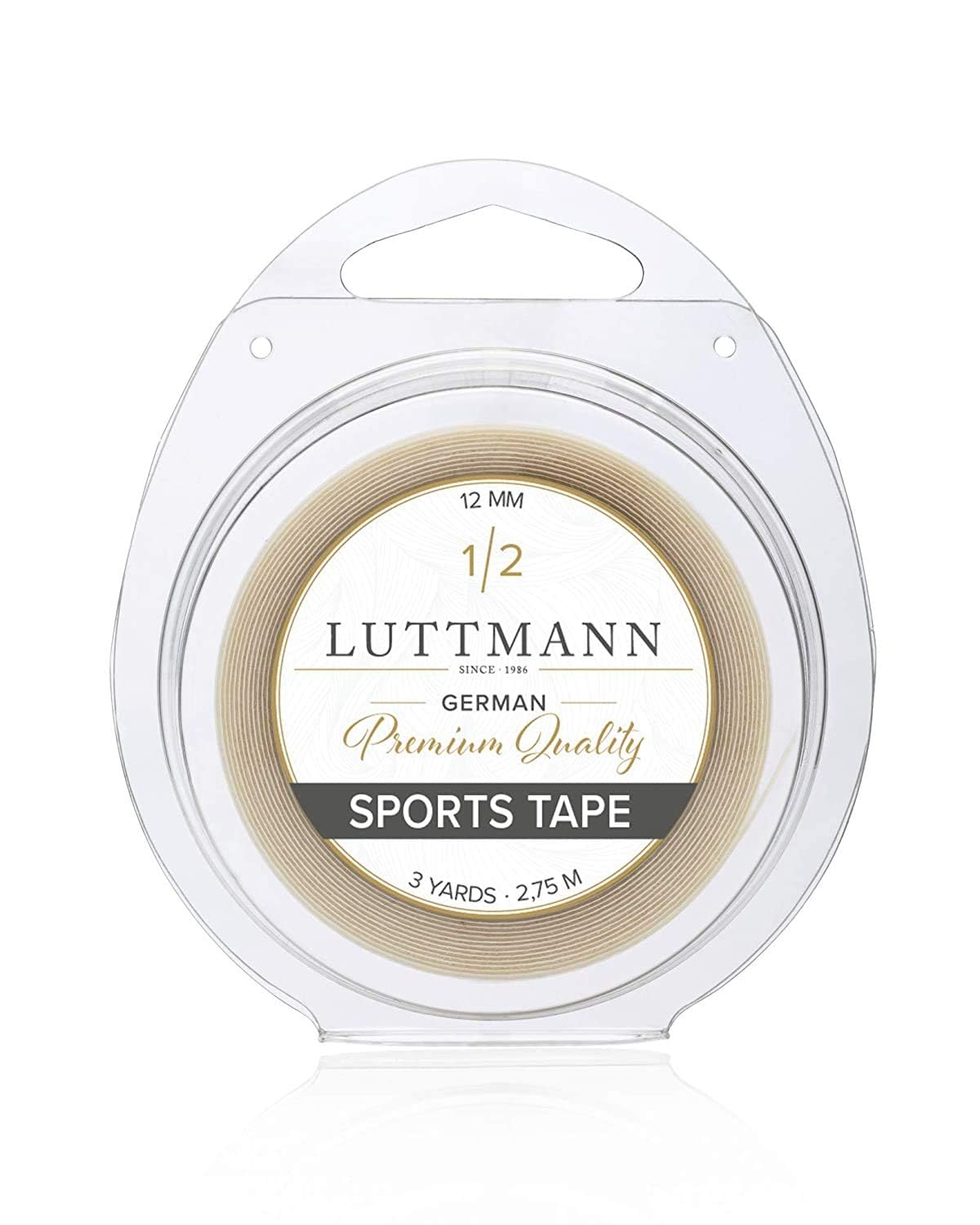 LUTTMANN Sports Tape - Tape 12 mm x 2.75 m for wigs, tulle lugs, hair systems, Full Lace Wig, hairpieces & extensions