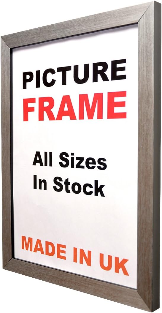 Kwik Picture Framing Silver Brushed Picture Frame (16" x 12") Amazon