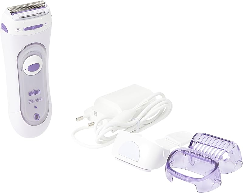 Braun Silk-épil 5-560 Lady Shaver 3-in-1 Wet Dry Exfoliating Trimmer Purple