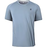 SENBWL Mens Tennis Pickleball Shirts Moisture Wicking Workout Running Pinhole Stitching Deodorant T-Shirt