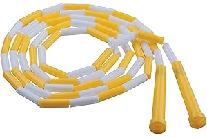 Champion Sports Classic Plastic Segmented Beaded Jump Ropes - Phys. Ed, Gym, Fitness and Recreational Use, In a Variety of Le