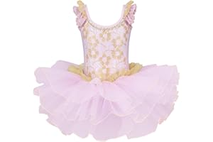 BAOHULU Girls Skirted Leotards Ballet Dance Tutu Princess Dress Ballerina Costumes 3-8Y