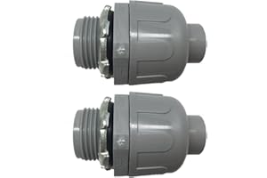 MAXX FLEX Pro Line Series 2 Pack - 1.5" Non-Metallic Electrical Liquid Tight Conduit Straight Fittings - 5105112050-2