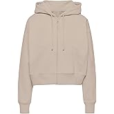 PUWEI Women's Casual Zip Up Drawstring Cropped Hoodie Hooded Crop Jacket Top with Pockets