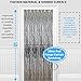3.25 x 6.7 ft (2 Pack) Tinsel Foil Fringe Curtains Party Decorations Photo Booth Backdrop | Wedding Décor Baby Shower Graduations Valentine Day Bachelorette Birthday Decorations (Silver)