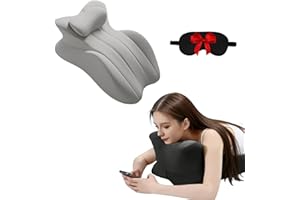 Vireon Sweet Spot Pillow, 27° Angle Perfect Position Couples Pillow, Wedge Memory Foam Butt Cushion, Provides Waist and Neck Support, for All Postures (Grey)
