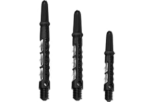Harrows Dart Shafts Carbon ST Stems with Pyramid Rings, Multiple Lengths, Multiple Colours