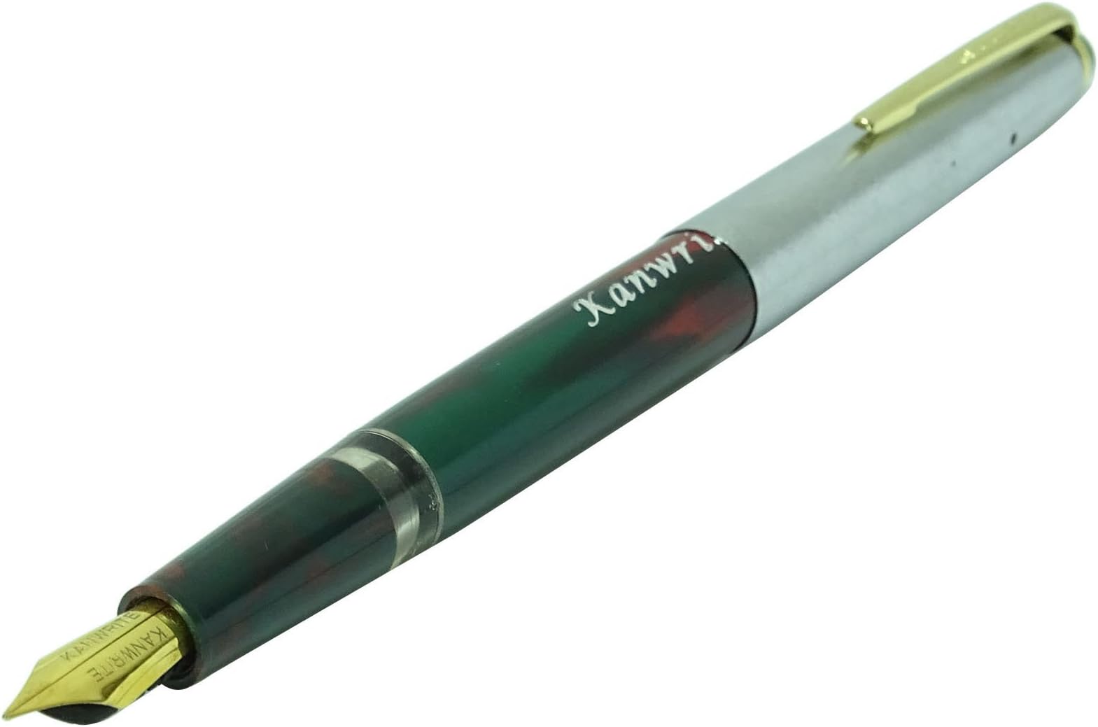 Kanwrite Saloon Piston Filling Mechanism Iridium Nib Green Fountain Pen