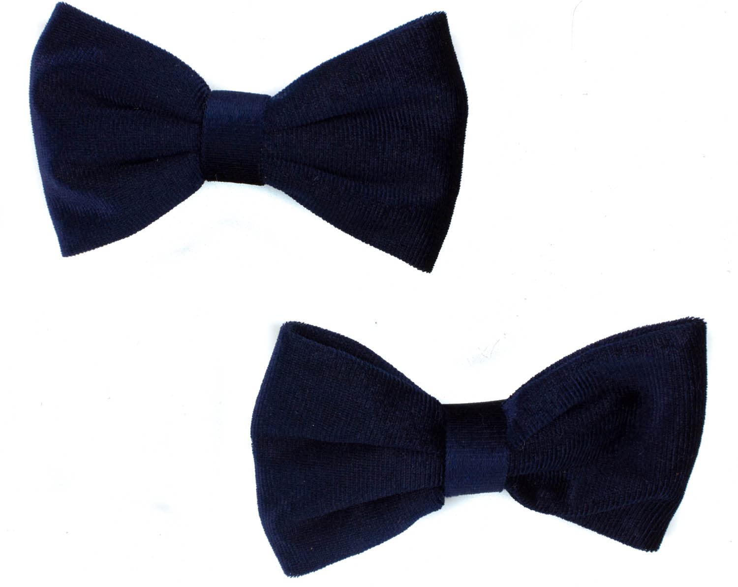 Mytoptrendz® 2 pcs Classic Plain Velvet Barrette Hair Clip French Auto Clasp Hair Slide Women Girls Hair Accessory (Navy)…