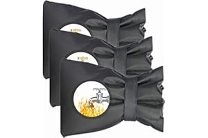 GAVOYEAT 3 Pack Outdoor Faucet Cover Freeze Protection Faucet Socks 7.3x5.9inch Anti-Icing Anti-Freezing Case Faucet Cover Socks for Winter Freeze Protection with Reflective Strips