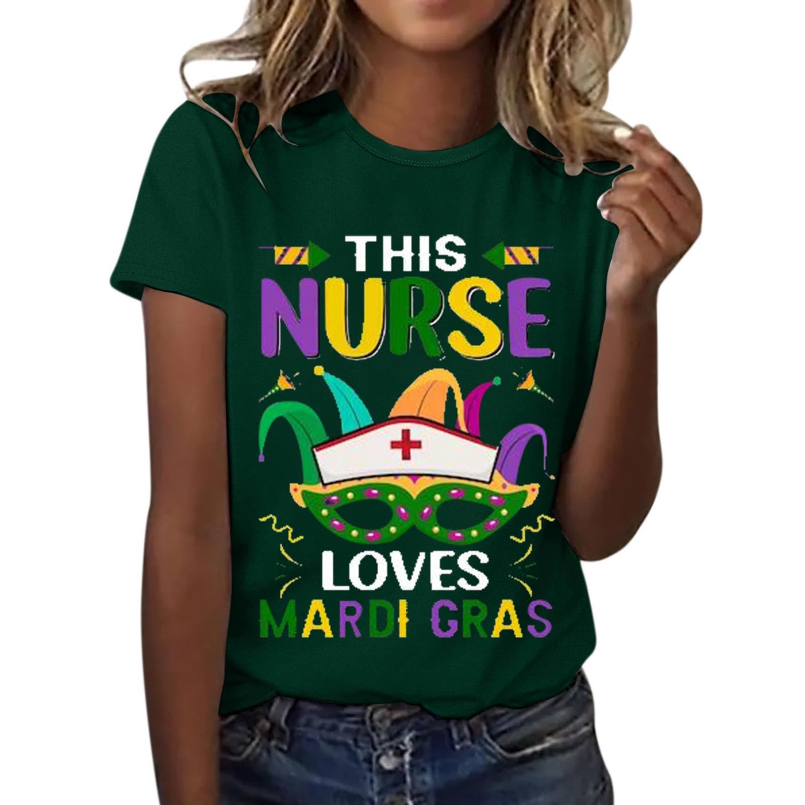 T-Shirt Womens St Patrick's Day Clover T-Shirt