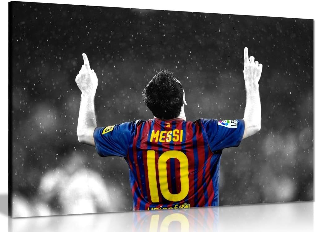 Lionel Messi Barcelona Fc Canvas Wall Art Picture Print (30x20in)