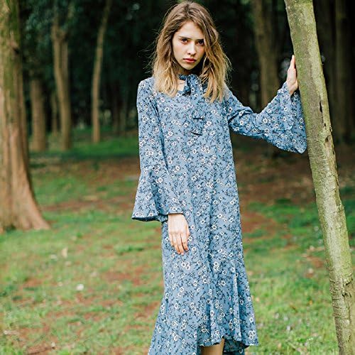 Amazon Co Jp 姫洋服 クラッシック レトロ ワンピース 長袖 花柄 春夏 17新品 服 ファッション小物