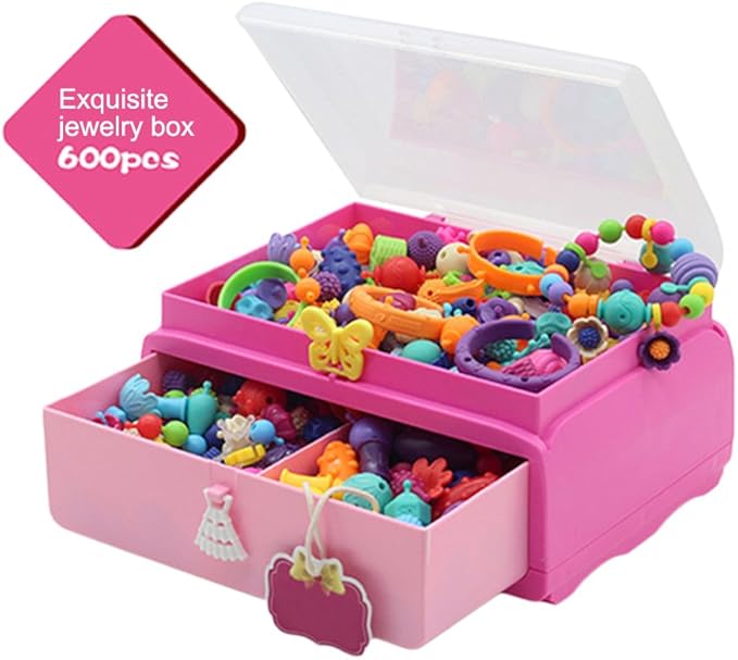Amazon Yunt 子供 おもちゃ ビーズ アクセサリー 子供 Diy 手作りキット ネックレス ミサンガ ブレスレット 女の子の贈り物 Yunt ホワイトニング 通販