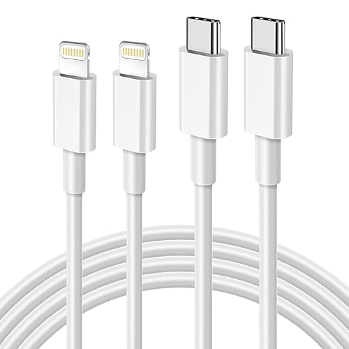 USB C to Lightning Cable 3FT 2Pack [Apple MFi Certified], Power