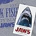Jaws Movie Quints Shark Fishing T Shirt & Exclusive Stickers