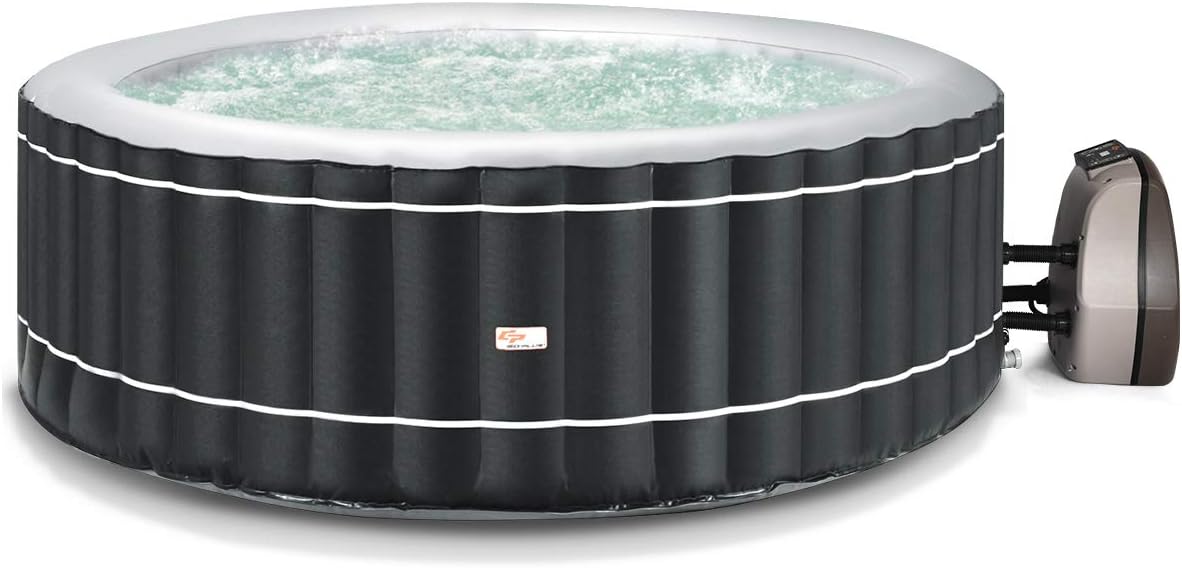 Goplus Jacuzzi inflable portátil, con capacidad para 4 a 6