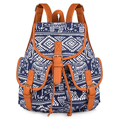 Vbiger canvas backpack for women & girls boys casua…