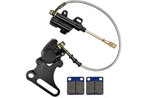 HIAORS Rear Brake Assembly Master Hydraulic Cylinder Caliper with Replaced Disc Brake Pad Coolster 15MM Wheel Axle for SSR 125cc 110cc Dirt Bike Pit Bike KLX BBR CRF TTR SDG 107 50cc 70cc Part