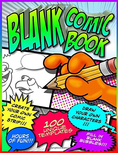 Blank Comic Book Create Your Own Comic Strip Large 212 Page 8 5 X 11 Notebook With Fill In Blank Bubbles And Sample Comic Strips Draw Your Own Comic Strip Characters For