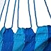 SUNMERIT Hanging Rope Hammock Chair Swing Seat for Indoor or Outdoor Spaces,275 lbs Capacity,2 Seat Cushions Included (Blue & Green Stripes)