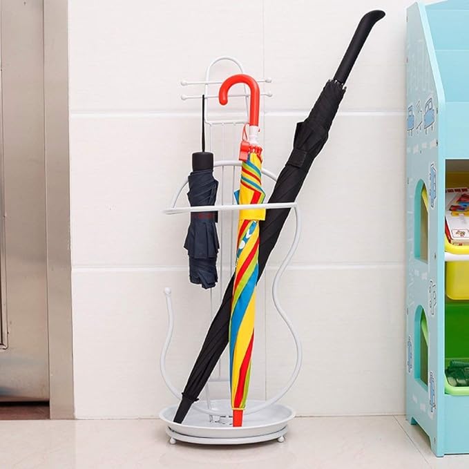 Cxmm Paraguas Soporte Hierro Forjado Guitarra Paraguas Soporte de