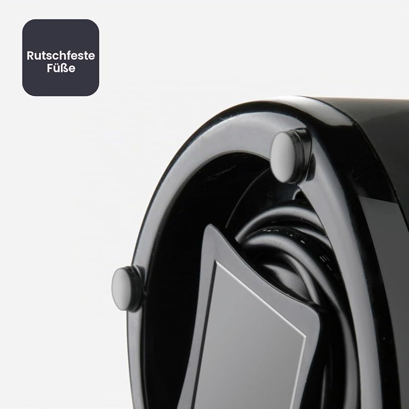 - Elektrische Kaffeemühle 150W | Edelstahlklingen | 50g Kapazität | Sicherheitsverschluss | Kabelaufbewahrung | Rutschfeste Füße | Kompakt und Elegant | Ideal für Kaffee und Gewürze