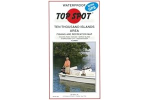 Topspot Map N204 10 Thousand Islands Florida Area Fishing and Recreation Map