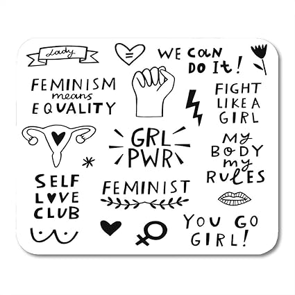 Luancrop Tapis De Souris Feministe Feministe Main Lettrage Citations Egalite Lutte Tapis De Souris Pour Ordinateurs Portables Ordinateurs De Bureau Tapis De Souris Fournitures De Bureau Amazon Fr Informatique