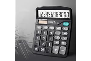 Does not Include The Battery,12-Digit Financial Calculator Solar-Powered Dual Power Large Display for Office Accounting, Book