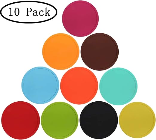 Perfect To Protect Patio Furniture Marhjean Silicone Drink Coasters Set Of 8 Dinner Table Or Bar