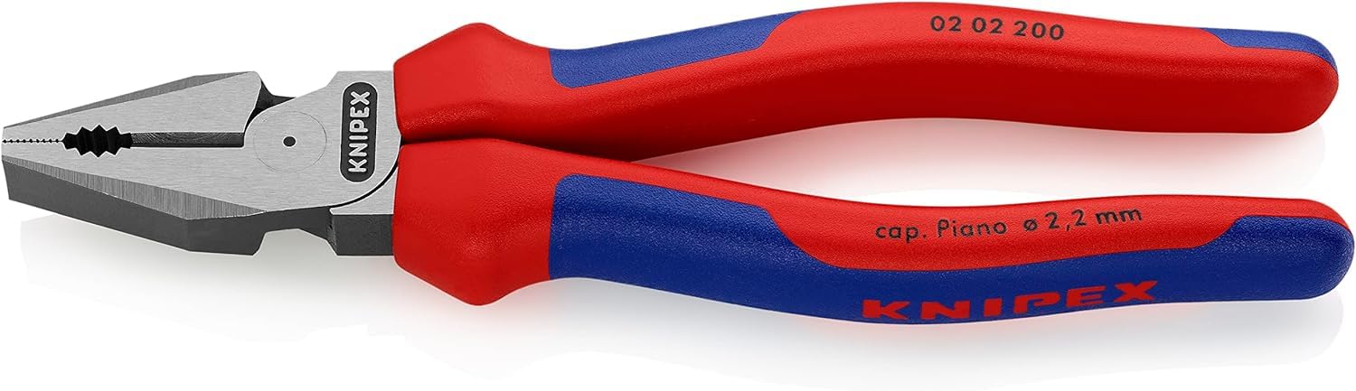 KNIPEX High Leverage Combination Pliers with Comfort Handles 200 mm, 02 02 200