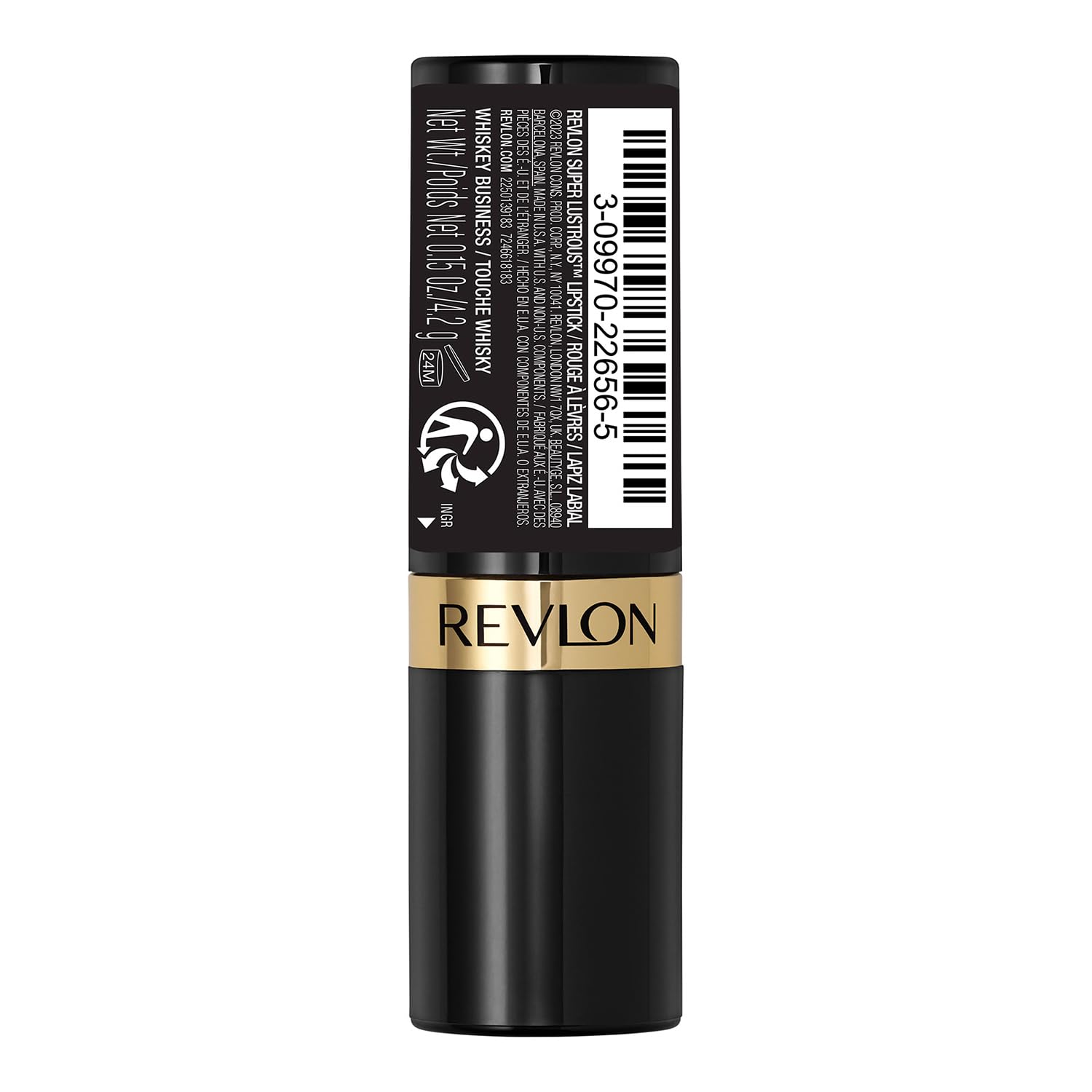 Revlon Super Lustrous Lipstick, Creamy Formula For Soft, Fuller-Looking Lips, Moisturized Feel, 803 Whiskey Business, 0.15 oz