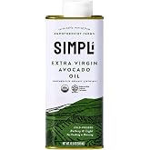 SIMPLi Regenerative Organic Certified&reg; Extra Virgin Avocado Oil, High Smoke Point, Rich in Antioxidants, Cold-Pressed, Non-GMO, 16.9 fl oz