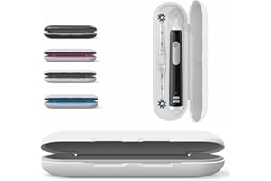 WOBER Oral B Toothbrush Magnetic Travel Case for Braun/Oral-B Pro1000/1500/2000/3000/3500/Vitality Electric Toothbrush - Hard Protective Plastic Cover - Portable Toothbrush Holder (Without Bag-Grey)