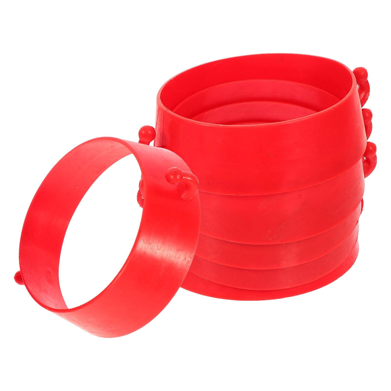 Gatuida 6pcs Traffic Cone Connectors Kit for Parking Barrier Safety Road Cone Collar Connectors for Construction Sites and Parking Lots