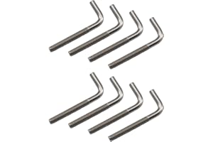 (8 Pieces) M10x100mm L Shape Foundation Bolts 304 Stainless Steel Right Angle Anchor Bolt Long Square Bend Screw
