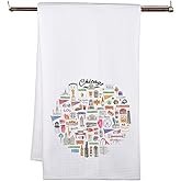 MNIGIU Chicago Travel Gift Chicago Kitchen Towel Chicago Kitchen Decor for Housewarming Chicago Souvenir Gift (Chicago Towel)