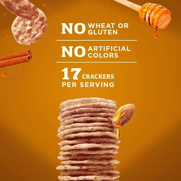 BLUE DIAMOND ALMOND NUT THINS CRACKER CRISPS, HONEY CINNAMON, 4.25 OUNCE