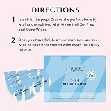 MYLEE 200pcs Gel Polish Prep & Wipes 2-in-1 Nail Cleanse Sticky Removal view 3