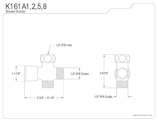 Rough Plumbing Kingston Brass K161a2 Designer Trimscape