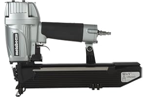 Metabo HPT Wide Crown Stapler, Pro-Preferred Pneumatic Power Nailers, Lathing Tool for Sheathing & Insulation, Quick Response, 16 Gauge, Up to 150 1" Wide Crown Staples, Length 1" to 2", N5024A2