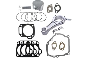 AKSGKGQ Billet Rod（3.323） Kit With bearing inserts and 68mm Flat Top Piston for Honda GX200 Clone Engine