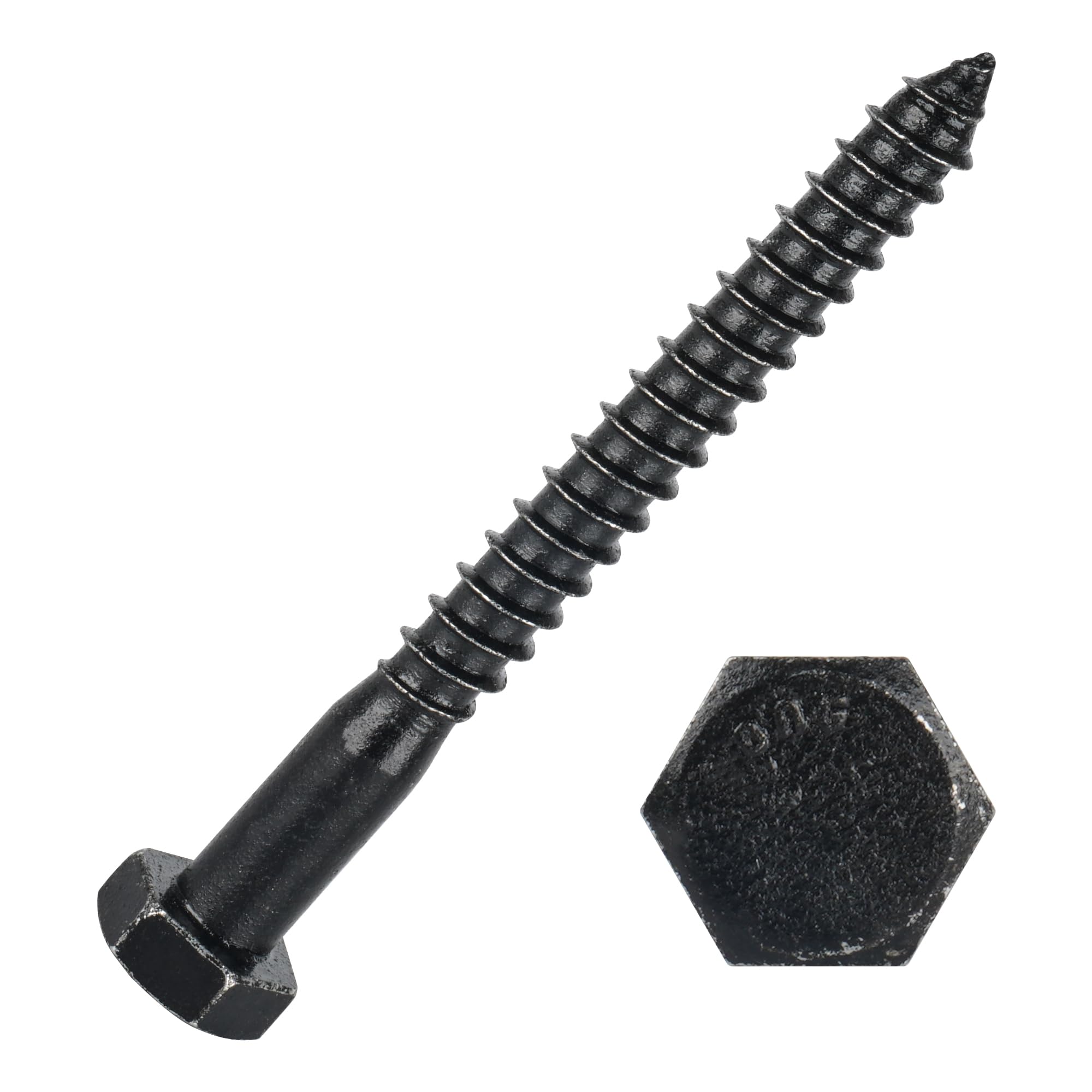 Bolt Dropper 1/4" X 1" Stainless Hex Lag Bolts – 25-Pack, 304 (18-8) Marine Grade, Coarse Thread, Rust Resistant, Indoor/Outdoor Use