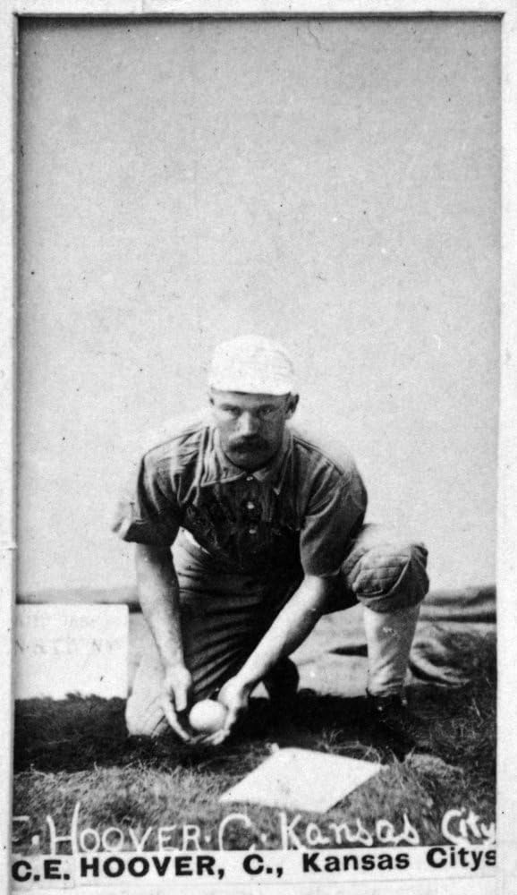 Kansas City Cowboys - C. E. Hoover - Baseball Card (24x36 Giclee Gallery Print, Wall Decor Travel Poster)