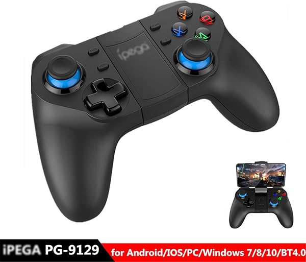 TTYY Bluetooth inalmbrico Gamepad con soporte de funcin personalizada flexible Joystick sensible clave Gamepad para Android IOS PC
