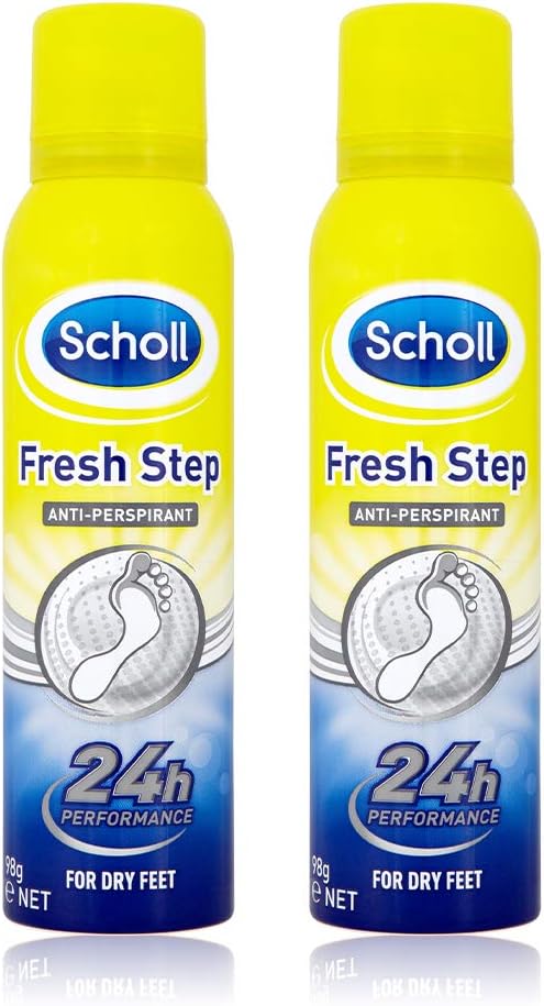 Scholl Fresh Step Anti-Perspirant Foot Spray 150ml Pack of 2