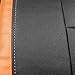 Raptor Vinyl Universal One Front Leather Seat Cover Fits Car Trucks suv with Airbag Split Low Back Bucket Seat Protector Black/Orange