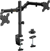 VonHaus Dual Monitor Stand 13-32 inch Desk Clamp 75x75 100x100 VESA view 1