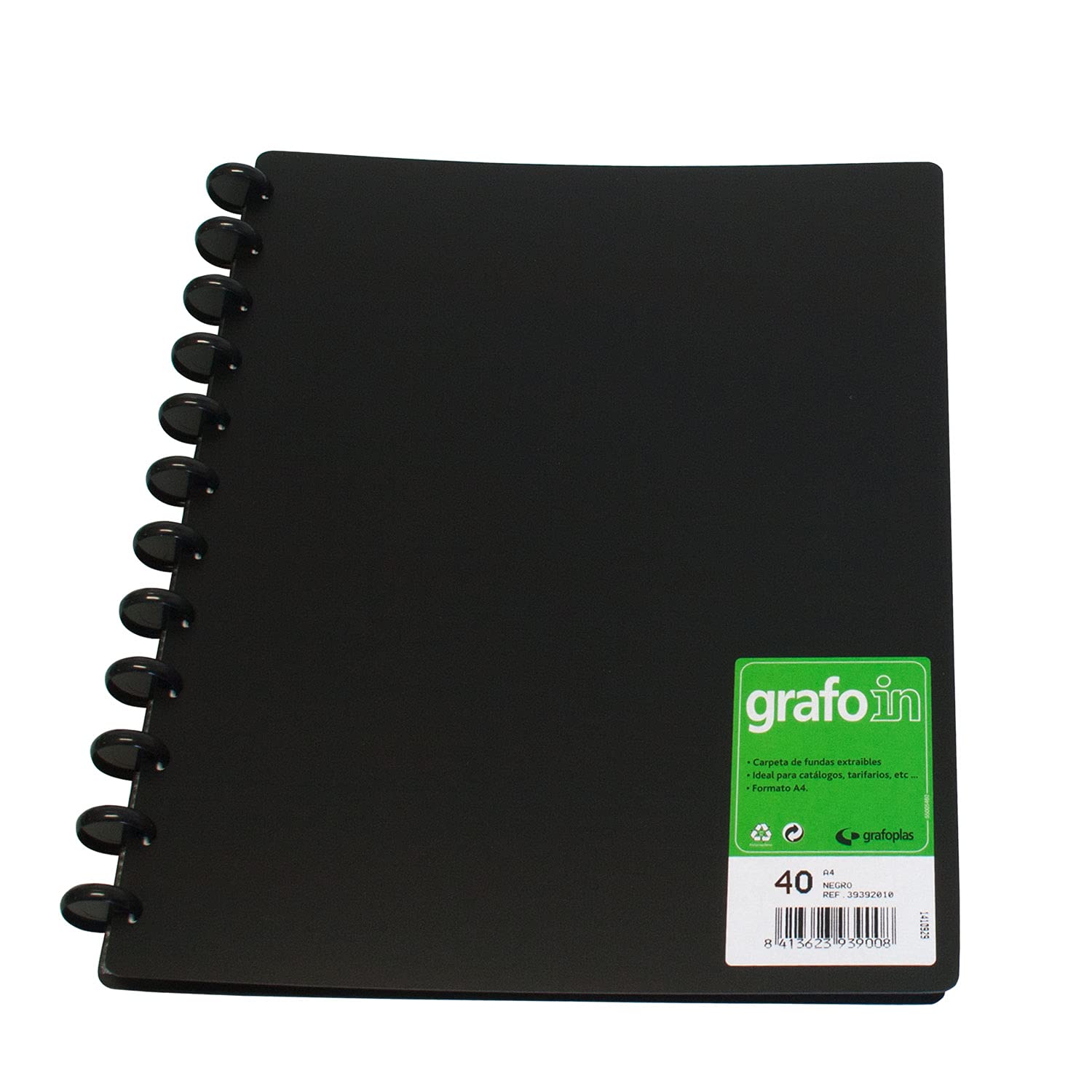 Graphite 39394010 Grafo in Folders with Removable Covers, 40 Covers, Multi-Colour, A4